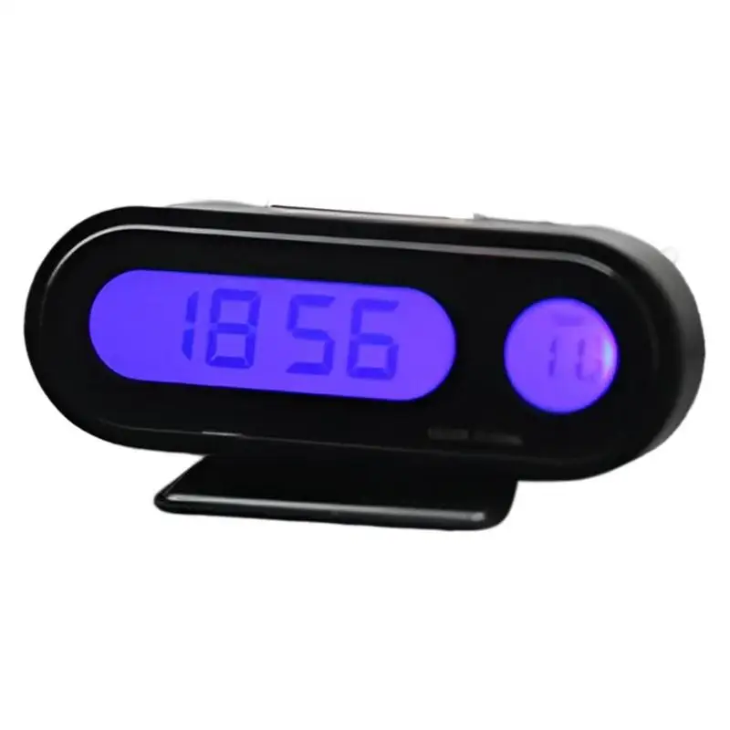 Universaalne Digitaalne Auto Clock & Temperatuuri Mõõtja Multifunktsionaalne Mini Elektrooniline Kell Näidik Thermograph LED Valgus Auto Tööriistad