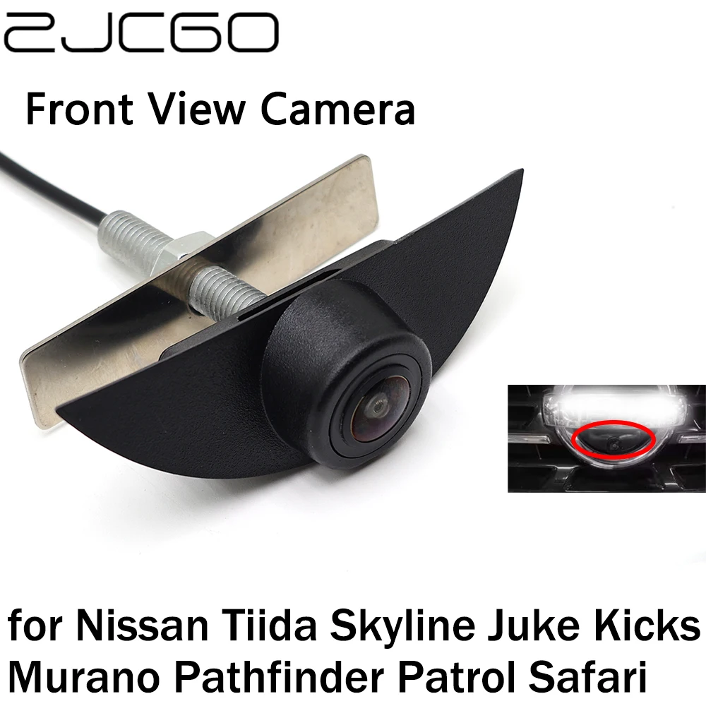 ZJCGO Eestvaade LOGO Parkimine Kaamera AHD 1080P Öise Nägemise jaoks Nissan Tiida Skyline Juke Peksab Murano Pathfinder Patrull-Safari